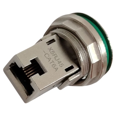 全金属网口转接头母座带屏蔽八芯