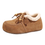 星期六厚底勃肯鞋女鞋新款冬季复古百搭懒人大头鞋女士保暖毛毛鞋