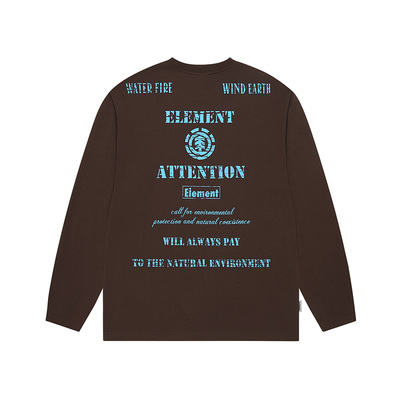 美国ELEMENT滑板长袖T恤