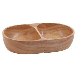 实木水果碗橡胶木船型碗创意原木沙拉碗收纳碗日式木碗木深盘ins