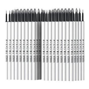 ST头按动笔芯黑色中性笔芯学生专用按动式0.5速干碳素水性水笔芯按压式刷题黑笔签字葫芦头替换替芯笔心批发