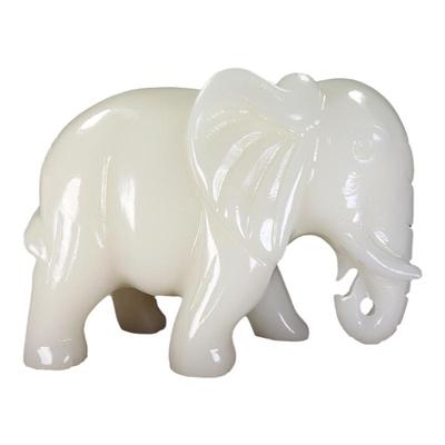 玉石天然吸水象招财客厅玄关摆件