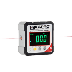 kapro激光倾角仪数显带磁393L角度规测量工具角度尺开普路水平仪