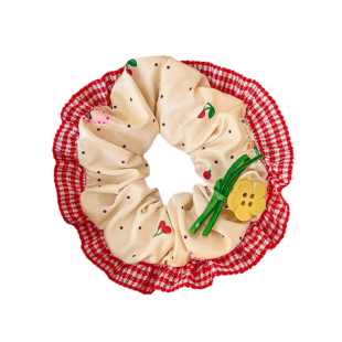 公主落难大肠发圈女2026新款高级感蕾丝头绳花朵发绳发饰头花头饰