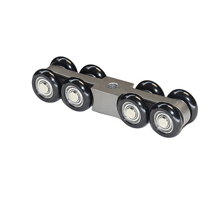 木门轨道滑轮移门不锈钢吊轨滑轮推拉门吊轮极窄门配件吊门钢轮