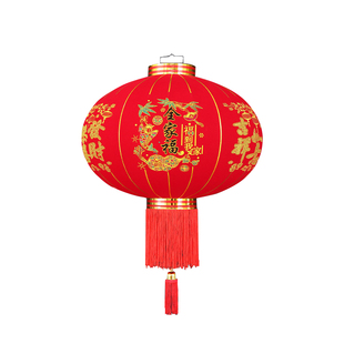 阳台灯笼新款2026年中国风挂饰植绒大门口一对过新年春节户外装饰