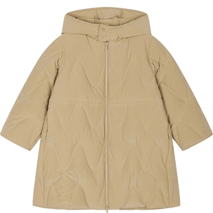 新款江南布衣童装长款羽绒服H型保暖休闲25冬男女童jnbybyjnby