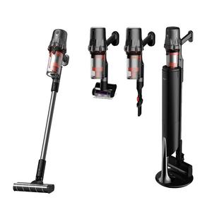 德尔玛T30Station绿光吸尘器家用免维护无线全自动集尘懒人吸尘机