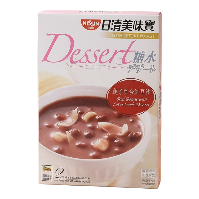 日清 香港进口莲子百合红豆沙早餐早点休闲解馋加热即食糖水440克
