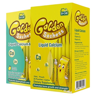 迪巧小黄条液体钙D3K2钙10ml20条