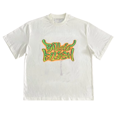 Billie Eilish歌手另类流行潮酷风vintage古着周边小众设计感半袖