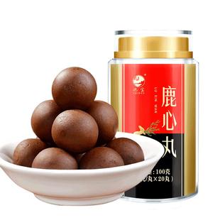 鹿心丸正品东北特产吉林梅花鹿鹿心血高纯度官方人参蜂蜜送礼瓶装