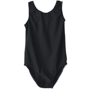 儿童背心舞蹈服芭蕾舞练功服女孩连体体操服男孩形体训练服演出服