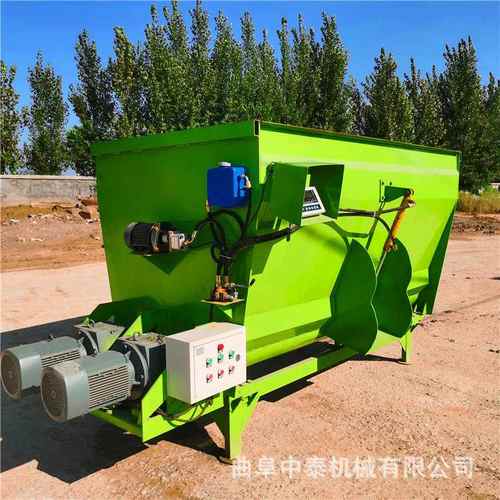 全日粮tmr饲草料混合机养肉牛山羊双轴粉料混草机牧场揉搓混料机