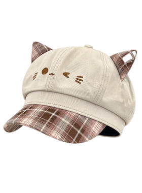 日系软萌可爱猫耳八角帽子女生