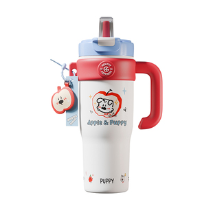 富光316L巨无霸带吸管保温杯大容量陶瓷水杯女学生水壶冰霸杯子