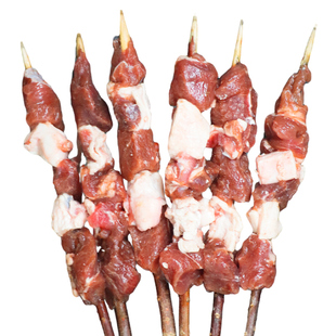 穆鑫斋红柳枝纯羊肉大串户外烧烤食材烤羊肉串商用油炸串串半成品