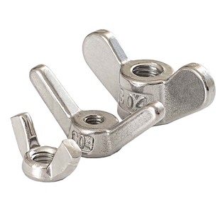 304不锈钢蝶形螺母手拧螺帽元宝大耳朵蝴蝶羊角螺帽蝶型M5M6M8M10