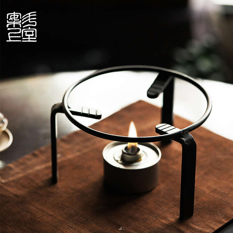 户外炉具伍德三角架火钵架子风炉支架铁壶烧水底座户外煮茶具便携