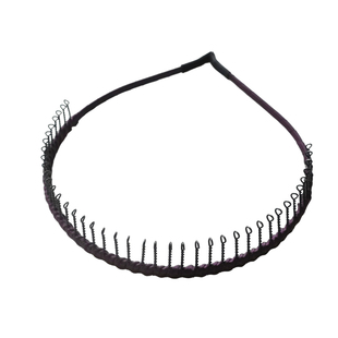 韩国新款发箍女洗脸发捆独特缎面金属密齿发箍法式复古撸发绝绝子