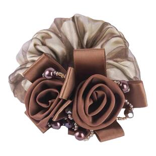 网纱高弹力大肠发圈高级感妈妈扎头发发绳头绳丸子头盘发头花头饰