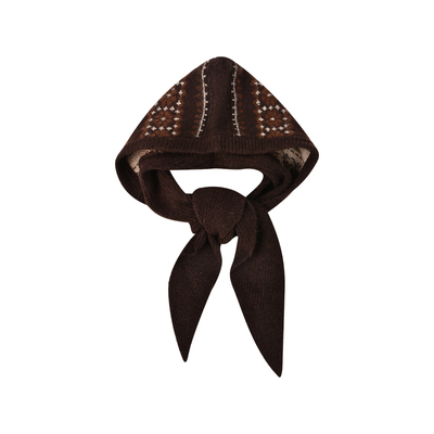 费尔岛针织帽女冬季巴拉克拉法帽