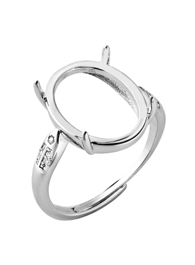 新款戒指空托女款镶嵌绿松石戒托