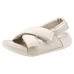 ECCO爱步厚底凉鞋女 夏季魔术贴休闲运动轻便凉拖鞋 科摩206653