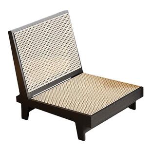 昌迪加尔椅实木藤编榻榻米桌椅组合阳台飘窗单人休闲小茶桌靠背椅