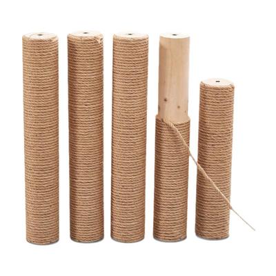 diy猫爬架柱子猫爬架替换柱实木猫抓柱麻绳自制通天柱材料磨爪