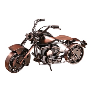 铁艺摩托车金属机车模型创意家居桌面小摆设酒柜电视柜装饰品摆件