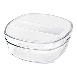 Glasslock进口玻璃保鲜盒 微波炉加热便当盒冰箱收纳盒透明带盖子
