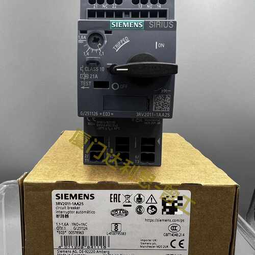 溢价-3RV2011-1AA25 塑料外壳式断路器#SI