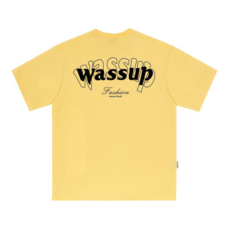 WASSUP潮牌美式重磅短袖T恤男女