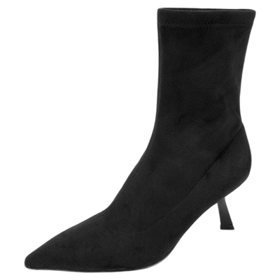 TM摩登情绪尖头细跟短靴