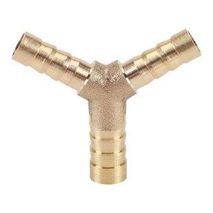 黄铜变径T/Y型三通宝塔接头异径4 6 8 10 12 14 16 19mm软管对接