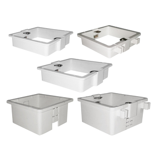 PVC无底套盒 阻燃插座底盒 接线盒 86盒增高圈 86型2cm拼装加高圈