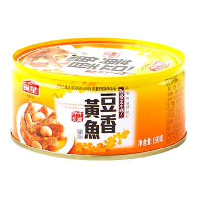 闽星香辣豆香黄鱼罐头150g*12罐