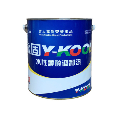 永固油漆铁红醇酸调和漆防锈漆金属防腐自喷银粉漆木门翻新大桶装