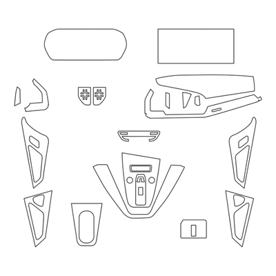 奥迪Q5/Q4etron内饰膜屏幕钢化膜