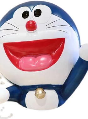 卡通哆啦A梦壁挂玻璃钢机器猫