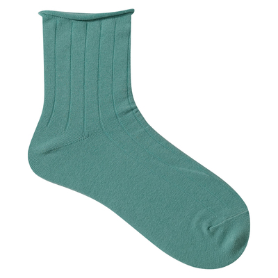 低饱和度竖纹肌理中筒袜凉鞋袜子