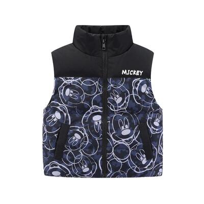 外穿加厚秋冬宝宝背心马甲白鸭绒