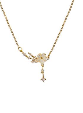 山茶花项链女款礼物送女友