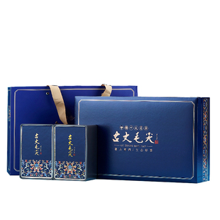 高端茶叶通用绿茶岁月留香湖南湘西古丈毛尖礼盒包装盒空盒定制