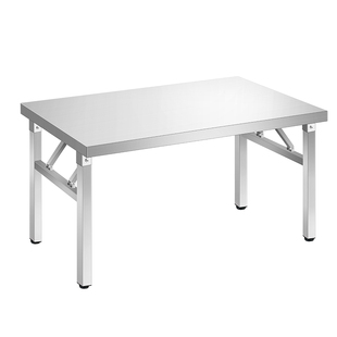 304加厚不锈钢折叠桌便携式摆地摊方桌正方形餐桌写字桌工作野炊