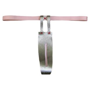 性感丁字裤女士仿皮PU低腰钻饰开缝私房内裤女生诱惑男友T字裤