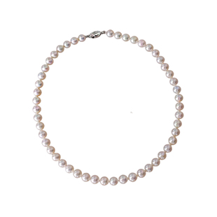 《霜洁》高品质天然极光淡水珍珠裸珠锁骨颈项链女高级感生日礼物