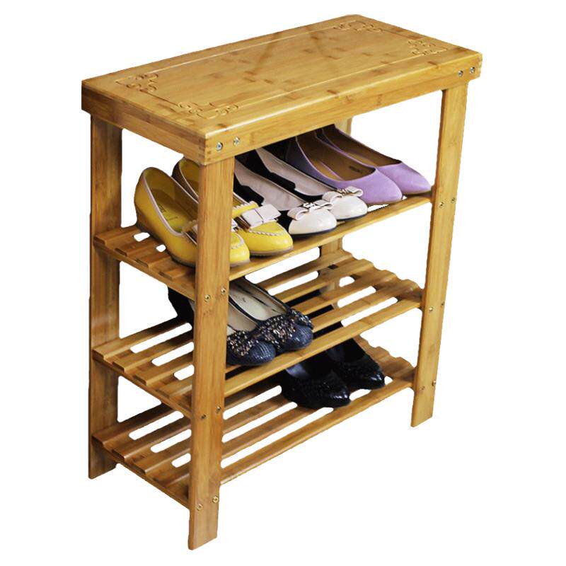 艾品楠竹子鞋架多层简易宿舍小鞋架子收纳防尘鞋柜简约现代置物架