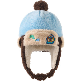 汪汪队儿童雷锋帽男童冬季保暖帽女孩加绒防寒帽子宝宝毛绒户外帽